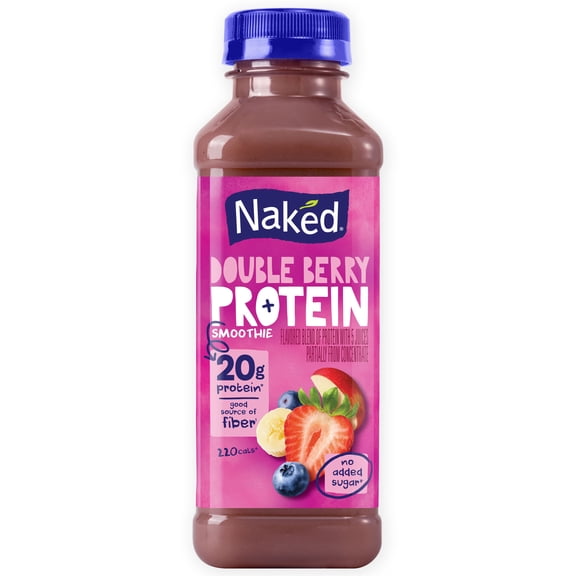 Naked Protein Smoothie Double Berry, 15.2 fl oz Bottle