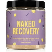 Naked Recovery - Mushroom Supplement Powder - Lions Mane, Cordyceps, Reishi, Tart Cherries, Lemon Balm - Adaptogen Wellness Formula, Stress Relief, Muscle Recovery - 30 Servings