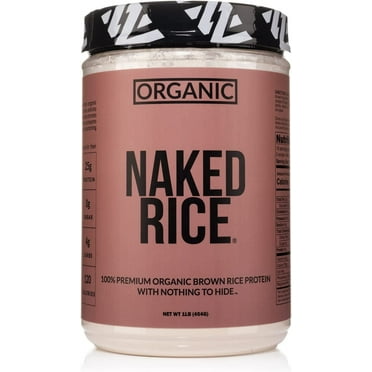 Naked Rice 1Lb - Organic Brown Rice Protein Powder - Vegan Protein Powder, GMO Free, Gluten Free & Soy Free. Plant-Based Protein, No Artificial Ingredients - 15 Servings
