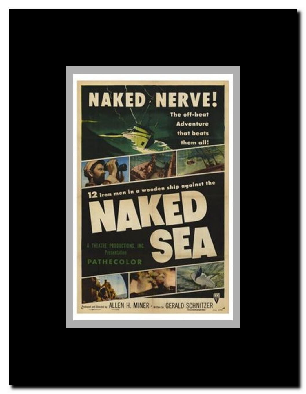 Naked Sea Framed Movie Poster