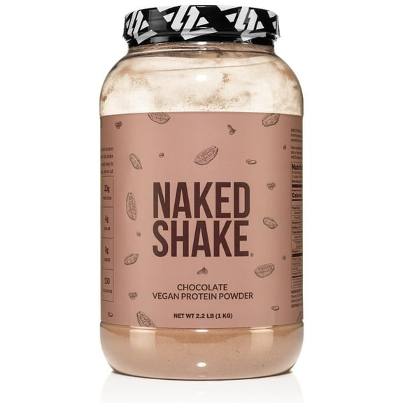 Naked Shake - Chocolate Protein Powder - Plant Based Protein Shake With Mct Oil, Gluten-Free, Soy-Free, No Gmos Or Artificial Sweeteners - 30 Servings