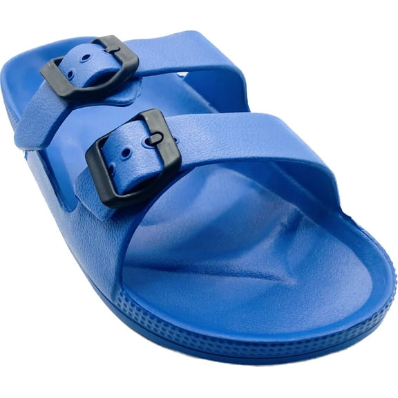 Naked Toes Men's Slide Two Buckle Sandal Adjustable Sandals