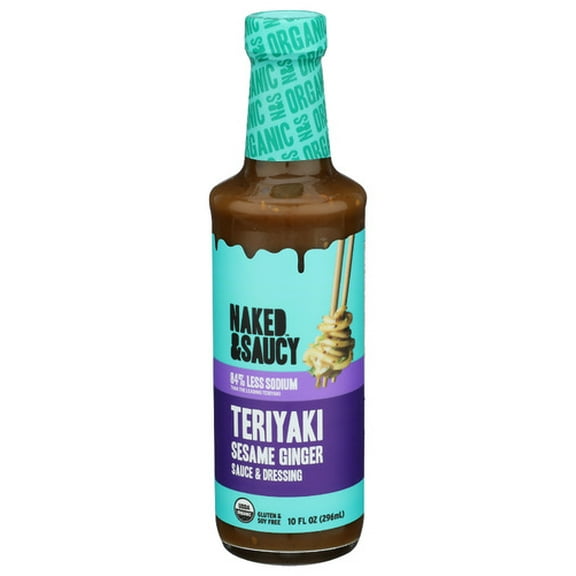 Naked and Saucy Teriyaki Sesame Ginger Sauce 10 fl oz Pack of 6