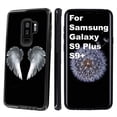thumbnail image 1 of NakedShield Black Defender Phone Case Compatible for Samsung Galaxy S9 Plus,Angel Wing Print,Dual-Layer,Edge Protection,TPU Rubber with PC Shell,Designed in USA, 1 of 1