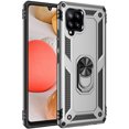 thumbnail image 1 of Nakedcellphone Bandit Series Compatible with Samsung Galaxy A42 5G Case, Flexible TPU Phone Cover with Finger Grip, Viewing Stand and Metal Mounting Plate [Anti-Shock], 1 of 8