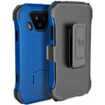 thumbnail image 1 of Nakedcellphone Combo Compatible with Verizon Kyocera DuraForce Ultra 5G UW (E7110) Case, [Cobalt Blue] Slim Kickstand Phone Cover with [Rotating/Ratchet] Belt Clip Holster Combination, 1 of 10