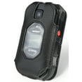 thumbnail image 1 of Nakedcellphone Fitted Series for Kyocera DuraXV Extreme, DuraXE Epic, DuraXA Equip Case, Black Vegan Leather Cover with [Built-In Screen Protection] and [Metal Belt Clip] for E4810/E4811/E4830/E4831, 1 of 7