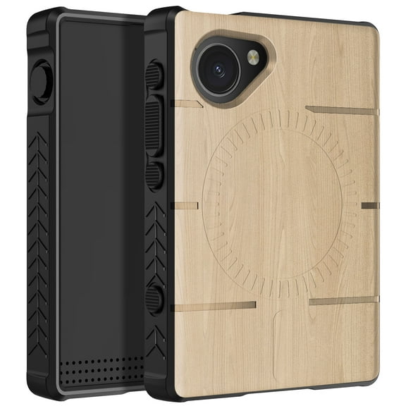 Nakedcellphone Flex Series for Light Phone III Case - Compatible with MagSafe - Wood Design