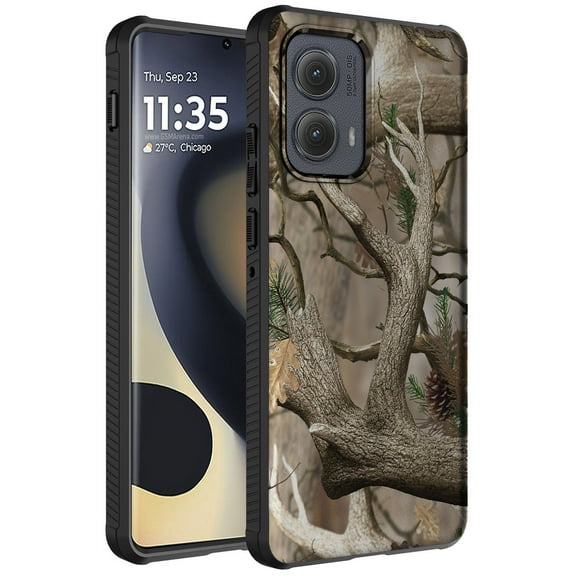 Nakedcellphone Flex Series for Motorola Edge 2024 Phone Case (Compatible with MagSafe) - Bush Camo