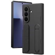 Nakedcellphone Handy Series for Samsung Galaxy Z TriFold Phone Case - Built-In Screen Protector and Hinge Cover - with Hand Strap and Stand - Black