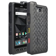 Nakedcellphone Kickstand Series Compatible with Sonim XP8 Phone Case, Slim Hard Shell Cover with View Stand for XP8800 - Black Tread