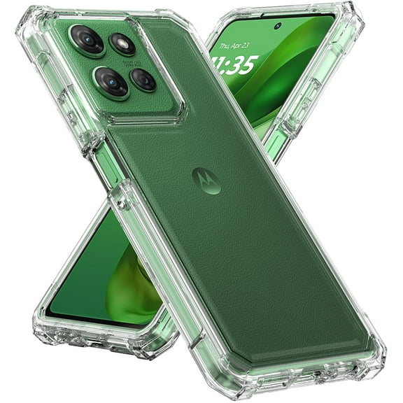 Nakedcellphone See-Thru Series for Motorola Moto G Play 2026 / Moto G 2026 Phone Case, Shock Absorbing Hybrid TPU Cover - Transparent Clear