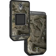 Nakedcellphone Slim Hard Shell Protector Cover Case for CAT S22 Flip Phone, Camo