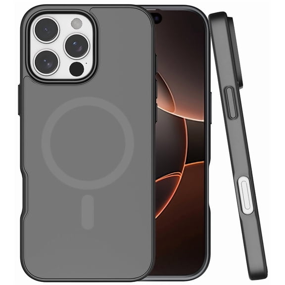 Nakedcellphone Stealth Series for Apple iPhone 16 Pro Phone Case, Compatible with MagSafe - Matte Black