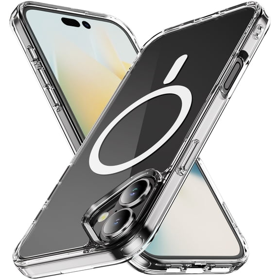 Nakedcellphone Transparent Series for Apple iPhone 16 Phone Case, Clear Acrylic - Compatible with MagSafe