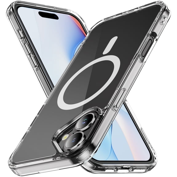 Nakedcellphone Transparent Series for Apple iPhone 17 Phone Case, Clear Acrylic - Compatible with MagSafe