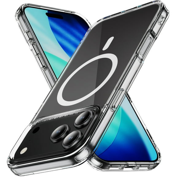 Nakedcellphone Transparent Series for Apple iPhone 17 Pro Phone Case, Clear Acrylic - Compatible with MagSafe