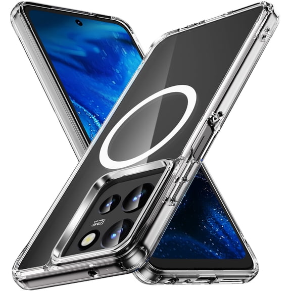 Nakedcellphone Transparent Series for Motorola Moto G Power 2026 2025 Phone Case, Clear Acrylic - Compatible with MagSafe Mounts