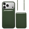 thumbnail image 1 of Nakedcellphone Woven Combo for iPhone 17 Pro Case + Wallet + Crossbody Strap (Compatible with MagSafe) - Forest Green, 1 of 10