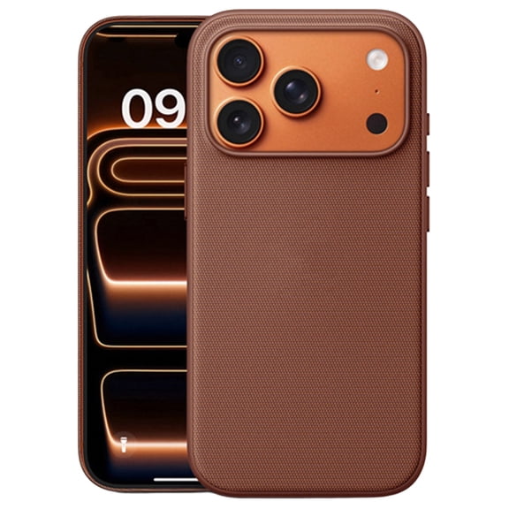 Nakedcellphone Woven Series for iPhone 17 Pro Max Case (Compatible with MagSafe) - Sienna Brown Ochre