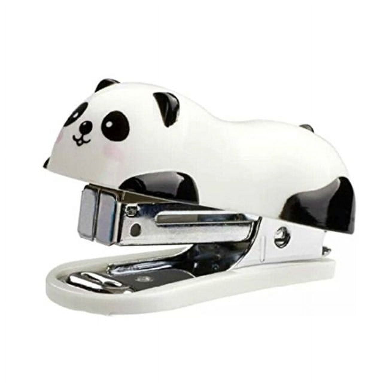 Cute Panda Mini Desktop Stapler, Home Stapler with 1000 Staples