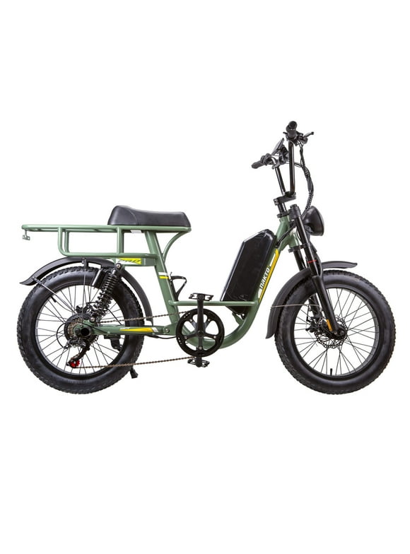 Nakto F4 20" Born for Cargo Electric Bicycle 500w Powerful Motor 48v 16Ah Li-Ion Extended Range Battery Cargo Electric Bike - Green