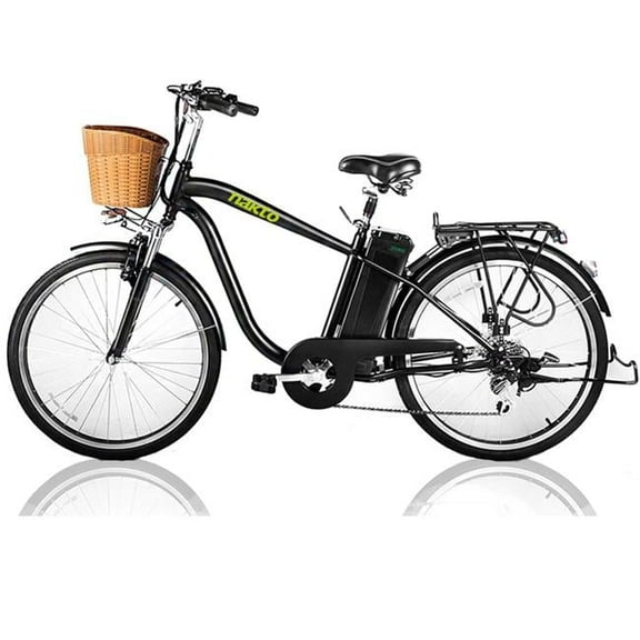 Nakto NAK-CAMMB 26 ft. Male Camel City Electric Bicycle, Black