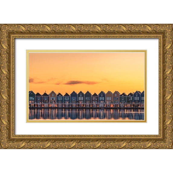 Nakulphotography 18x12 Gold Ornate Wood Framed with Double Matting Museum Art Print Titled - Fragile Like Feather