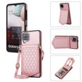 thumbnail image 1 of Nalacover Back Mirror Flip Case for Samsung A12 5G, Wallet Case Crossbody PU Leather with Card Holder Kickstand Phone Case Detachable Shoulder Strap Handbag for Samsung Galaxy A12 5G, Rosegold, 1 of 13