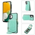 thumbnail image 1 of Nalacover Back Mirror Flip Case for Samsung A13 4G, Wallet Case Crossbody PU Leather with Card Holder Kickstand Phone Case Detachable Shoulder Strap Handbag for Samsung Galaxy A13 4G, Green, 1 of 13