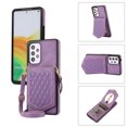 thumbnail image 1 of Nalacover Back Mirror Flip Case for Samsung A53 5G, Wallet Case Crossbody PU Leather with Card Holder Kickstand Phone Case Detachable Shoulder Strap Handbag for Samsung Galaxy A53 5G, Purple, 1 of 13