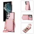 thumbnail image 1 of Nalacover Back Mirror Flip Case for Samsung S20 Ultra, Wallet Case Crossbody PU Leather with Card Holder Kickstand Phone Case Detachable Shoulder Strap Handbag for Samsung Galaxy S20 Ultra, Rosegold, 1 of 13