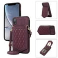 thumbnail image 1 of Nalacover Back Mirror Flip Case for iPhone XR, Wallet Case Crossbody PU Leather with Card Holder Kickstand Phone Case Detachable Shoulder Strap Handbag For iPhone XR, Red, 1 of 13