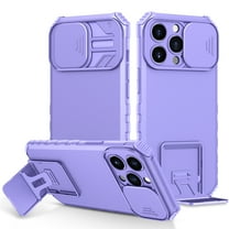 Nalacover Case for Apple iPhone 13 Pro, with Camera Cover Kickstand [Protective & Slim Fit] [Anti-Scratch & Anti-Fingerprint] Sliding Lens Cover Protection for iPhone 13 Pro 6.1 inch, Purple