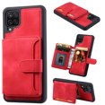 thumbnail image 1 of Nalacover Case Compatible with Samsung A12 , Detachable Wallet Pocket with Credit Card Holder, Back Flip Premium Leather Magnetic Clasp Kickstand Cover For Samsung Galaxy A12 ,Red, 1 of 7