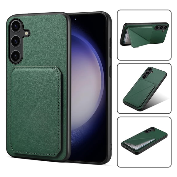 Nalacover Case Compatible with Samsung A24 4G, Wallet Case with Hidden Card Holder, withKickstand Card Slots Classic PU Cowhide Leather Cover for Men Women Girls for Samsung Galaxy A24 4G, Green