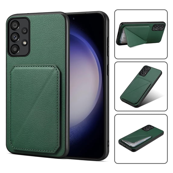 Nalacover Case Compatible with Samsung A33 5G, Wallet Case with Hidden Card Holder, withKickstand Card Slots Classic PU Cowhide Leather Cover for Men Women Girls for Samsung Galaxy A33 5G, Green