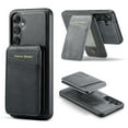 thumbnail image 1 of Nalacover Case Compatible for Samsung Galaxy S24 FE, [Support MagSafe Wireless Charging] Flip Magnetic Premium Leather Wallet Cover with Detachable Card Holder Kickstand Shockproof Case, Black, 1 of 10