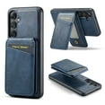 thumbnail image 1 of Nalacover Case Compatible for Samsung Galaxy S24 Plus, [Support MagSafe Wireless Charging] Flip Magnetic Premium Leather Wallet Cover with Detachable Card Holder Kickstand Shockproof Case, Blue, 1 of 10