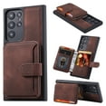 thumbnail image 1 of Nalacover Case Compatible with Samsung S23 Plus, Detachable Wallet Pocket with Credit Card Holder, Back Flip Premium Leather Magnetic Clasp Kickstand Cover For Samsung Galaxy S23 Plus,Coffee, 1 of 7