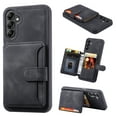 thumbnail image 1 of Nalacover Case Compatible with Samsung S24, Detachable Wallet Pocket with Credit Card Holder, Back Flip Premium Leather Magnetic Clasp Kickstand Cover For Samsung Galaxy S24,Black, 1 of 7