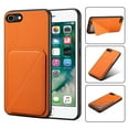 thumbnail image 1 of Nalacover Case Compatible with iPhone 7 / 8 / SE 2020 / SE 2022, Wallet Case with Hidden Card Holder, withKickstand Card Slots Classic PU Cowhide Leather Cover for Men Women Girls,Orange, 1 of 10