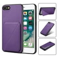 thumbnail image 1 of Nalacover Case Compatible with iPhone 7 Plus, iPhone 8 Plus, Wallet Case with Hidden Card Holder, withKickstand Card Slots Classic PU Cowhide Leather Cover for Men Women Girls,Purple, 1 of 10