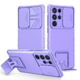 thumbnail image 1 of Nalacover Case for Galaxy S23 Plus, with Camera Cover Kickstand [Protective & Slim Fit] [Anti-Scratch & Anti-Fingerprint] Sliding Lens Cover Protection for For Samsung Galaxy S23 Plus, Purple, 1 of 8
