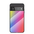 thumbnail image 1 of Nalacover Case for Google Pixel 7 Pro Carbon Fiber Texture Tempered Glass Cover, Slim Thin Fit Soft Silicone Rugged Back Shockproof Anti-Scratches Anti-Fingerprints Case for Google Pixel 7 Pro, Dazzle, 1 of 10