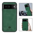 thumbnail image 1 of Nalacover Case for Google Pixel 7A,Slim Luxury Premium PU Leather Non-Slip Grip Shockproof Bumper Anti-Scratch [ with Tempered Glass Screen Protector ] Cases for Google Pixel 7A, Darkgreen, 1 of 8