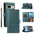 thumbnail image 1 of Nalacover Case for Google Pixel 8 - Card Holder PU Leather Wallet Cover with Magnetic Clasp Stand Hand Strap, Soft TPU Inner Shockproof Anti-Scratches Case for Google Pixel 8, Darkgreen, 1 of 10