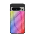 thumbnail image 1 of Nalacover Case for Google Pixel 8 Pro Carbon Fiber Texture Tempered Glass Cover, Slim Thin Fit Soft Silicone Rugged Back Shockproof Anti-Scratches Anti-Fingerprints Case for Google Pixel 8 Pro,Dazzle, 1 of 11