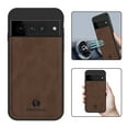 thumbnail image 1 of Nalacover Case for Google Pixel 8 Pro,Slim Luxury Premium PU Leather Non-Slip Grip Shockproof Bumper Anti-Scratch [ with Tempered Glass Screen Protector ] Cases for Google Pixel 8 Pro, Brown, 1 of 8