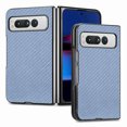 thumbnail image 1 of Nalacover Case for Google Pixel Fold Fiber Texture Case, Slim Thin Protective Cover Skin for Google Pixel Fold, with Anti-Slip Strip Sturdy Shockproof Lens Protection Phone Case, Blue, 1 of 8